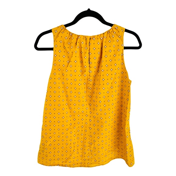Worthington Gold Yellow Floral Top M - Picture 3 of 6